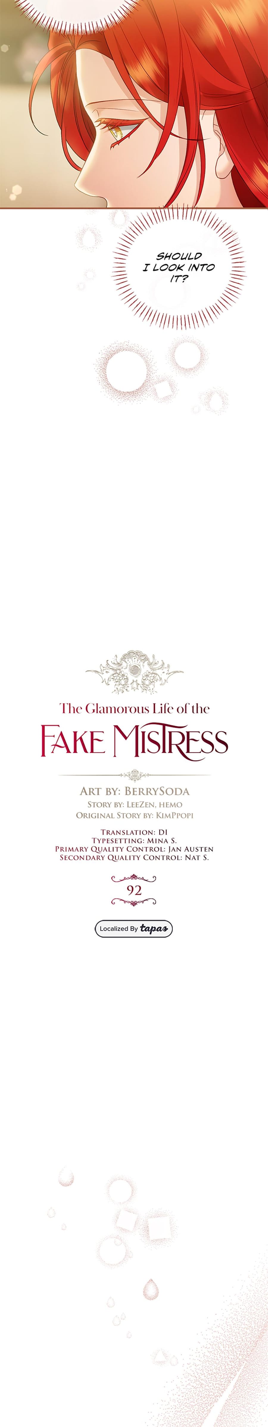 The Glamorous Life of the Fake Mistress (Uncensored), chapter 92, page 9 of 32