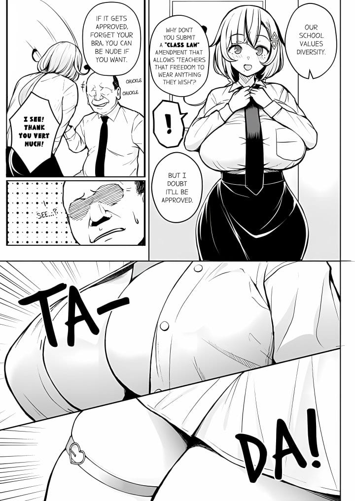 First Year Squid Class’s Nymphomaniac Teacher (Uncensored), chapter 1, page 5 of 8