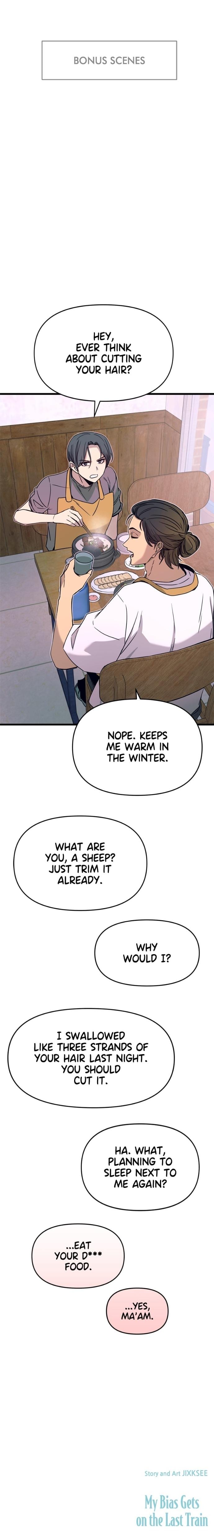 My Bias Gets on the Last Train (Uncensored), chapter 46, page 38 of 38
