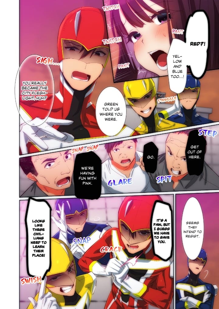 Pitiful Ranger Pink: I’m Such a Disgrace, but It Feels So Good! (Uncensored), chapter 9, page 8 of 8