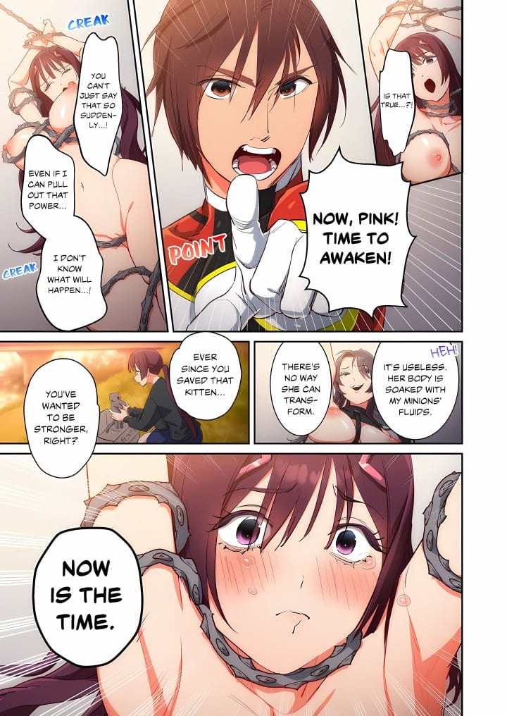 Pitiful Ranger Pink: I’m Such a Disgrace, but It Feels So Good! (Uncensored), chapter 21, page 23 of 24
